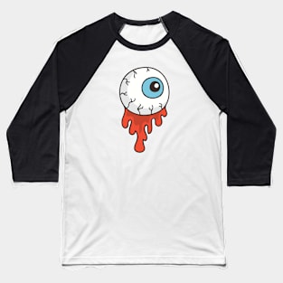 Gnarly Eyeball Doodle Baseball T-Shirt